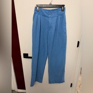 Elegant Blue Women's Boot Cut Pants